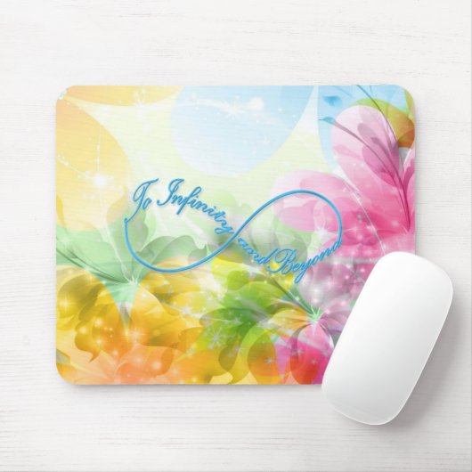 Tapis De Souris Impressionnant symbole Infinity "À l'infini et au- (Avec souris)