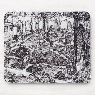 Tapis De Souris Impressionnisme Vincent Van Gogh Garten des Hospit