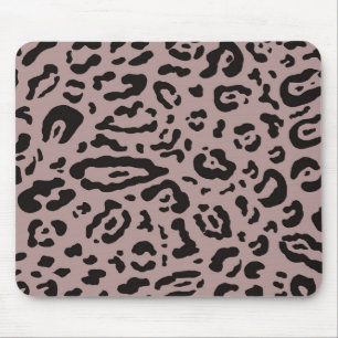 Tapis De Souris Imprimé animal Mauve Rouge rose Guépard Léopard