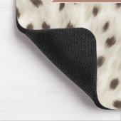 Tapis De Souris Imprimé animalier léopard neutre chic personnalisé (Coin)