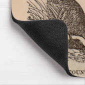 Tapis De Souris Imprimé au 19e siècle Bucks Comté poulets poulets (Coin)