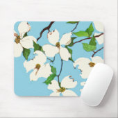 Tapis De Souris imprimé de fleurs de bois (Avec souris)