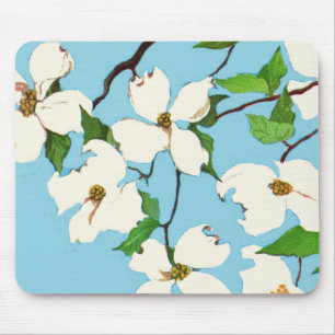 Tapis De Souris imprimé de fleurs de bois