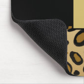 Tapis De Souris Imprimé Guépard Taches Impression Léopard Or Beige (Coin)