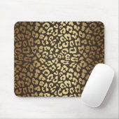 Tapis De Souris Imprimé peau d'animal guépard léopard Moderne Glam (Avec souris)