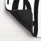 Tapis De Souris imprimé zèbre noir blanc (Coin)