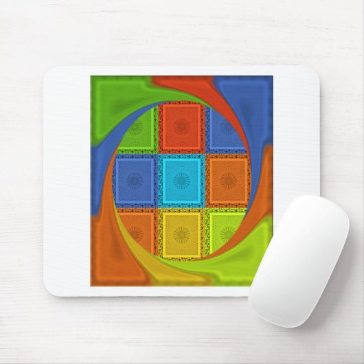 Tapis De Souris Imprimer À damiers (Avec souris)