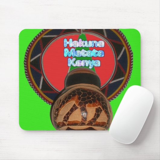 Tapis De Souris Imprimer Hakuna Matata Kenya Art (Avec souris)
