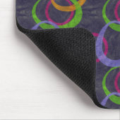 Tapis De Souris Imprimer les cercles rétrogrades (Coin)