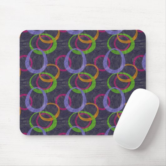 Tapis De Souris Imprimer les cercles rétrogrades (Avec souris)