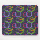 Tapis De Souris Imprimer les cercles rétrogrades (Devant)