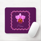 Tapis De Souris Imprimez Personnalisé Cattleya Orchid Motif (Avec souris)
