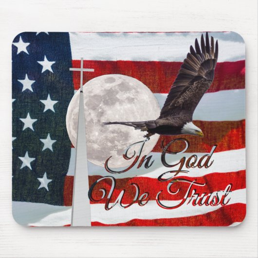 Tapis de souris In God We Trust (Devant)
