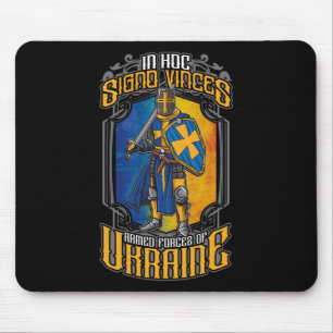 Tapis De Souris In Hoc Signo Vinces Forces Armées d'Ukraine Milita