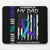 Tapis De Souris In Memory Of Dad Suicide Awareness Prevention Amer (Devant)