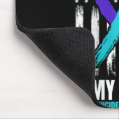 Tapis De Souris In Memory Of My Grandma Suicide Awareness Flag Bac (Coin)