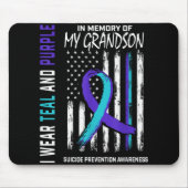 Tapis De Souris In Memory Of My Grandson Suicide Awareness Prevent (Devant)