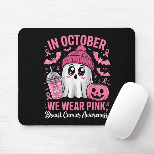 Tapis De Souris In October We Wear Nk Breast Cancer Awareness Hall (Avec souris)