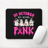 Tapis De Souris In October We Wear Nk Ribbon Ghost Nurse Halloween (Avec souris)