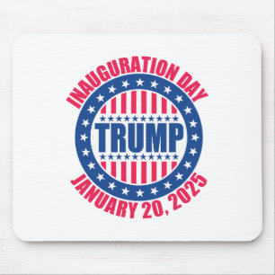 Tapis De Souris Inauguration de Trump Jour 2025 États-Unis Patriot