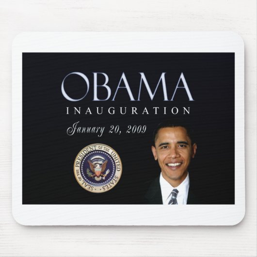 Tapis De Souris Inauguration d'Obama (Devant)