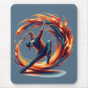 Tapis De Souris Incendie De Rue Avec Énergie Urbaine