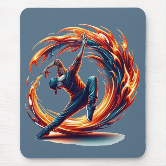 Tapis De Souris Incendie De Rue Avec Énergie Urbaine (Devant)