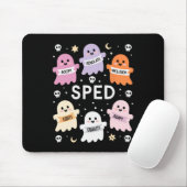 Tapis De Souris Inclusion Halloween Autisme Effrayant Intégration (Avec souris)