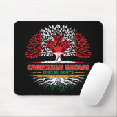 Tapis De Souris Inde Canada Canada Drapeau des racines de l'arbre (Avec souris)