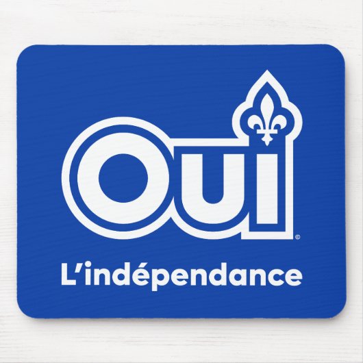 Tapis De Souris Indépendance du Québec OUI (Devant)