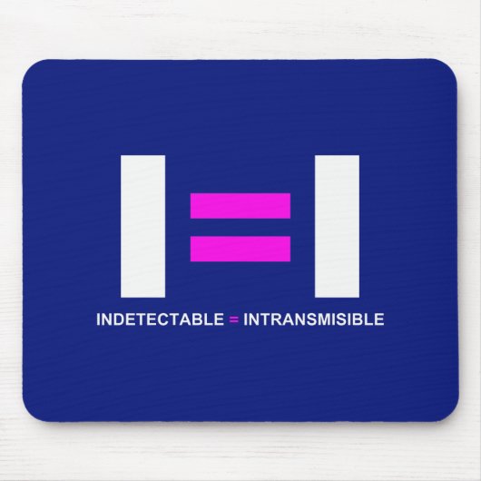 Tapis De Souris Indétectable es igual a Intransmisible VIH (Devant)