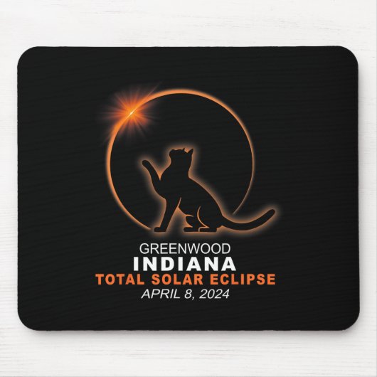 Tapis De Souris Indiana Total Solar Eclipse 2024 1 (Devant)