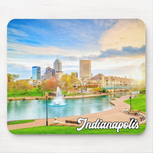 Tapis De Souris Indianapolis, Indiana, États-Unis (Devant)