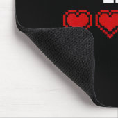 Tapis De Souris Indicateur de Vie Cœur Graphique 8 Bits Jeu Vidéo (Coin)