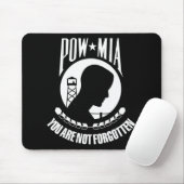 Tapis De Souris Indicateur POW-MIA (Avec souris)