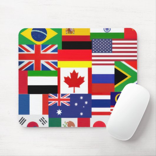 Tapis De Souris Indicateurs mondiaux (Avec souris)