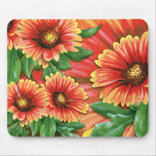 Tapis de souris indien de fleur couvrante