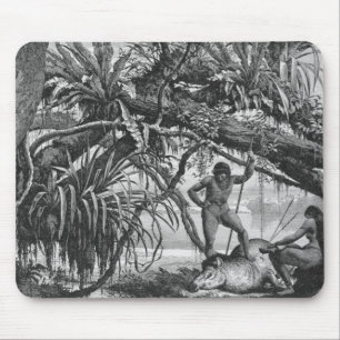 Tapis De Souris Indiens de Caripuna avec le tapir