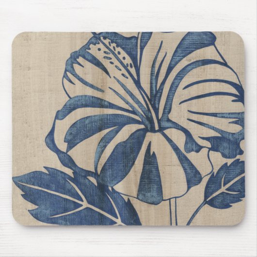 Tapis De Souris Indigo Hibiscus (Devant)