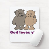 Tapis de souris indiquant chrétien (Avec souris)