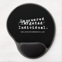 Tapis de souris individuel autorisé de gel