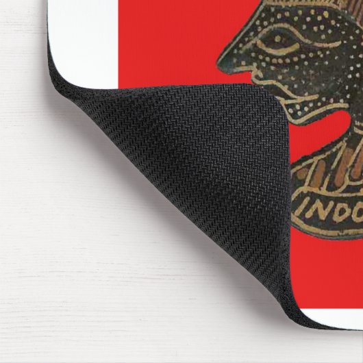 Tapis De Souris Indonesi Shadow Puppet Hohoho Design sur toile rou (Coin)
