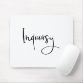 Tapis De Souris Indoorsy Script Funny  (Avec souris)
