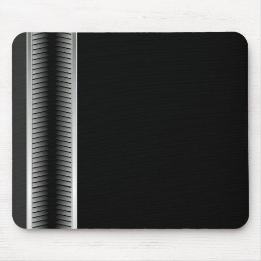 Tapis de souris industriel argent et noir (Devant)