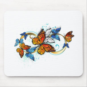 Tapis De Souris Infinité de papillons monarques