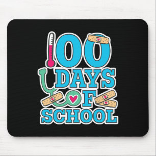 Tapis De Souris Infirmière 100 Jours D'École