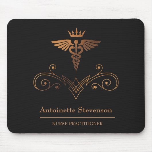 Tapis De Souris Infirmière Caduceus (Devant)