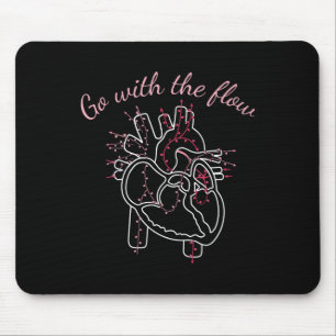 Tapis De Souris Infirmière cardiaque Anatomie Cardiologie Flux du