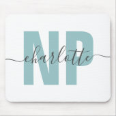 Tapis De Souris Infirmière de NP personnalisée Praticien Diplôme C (Devant)