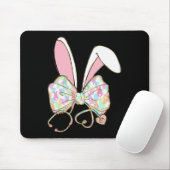 Tapis De Souris Infirmière de Pâques Coquette Arc Stéthoscope Lapi (Avec souris)